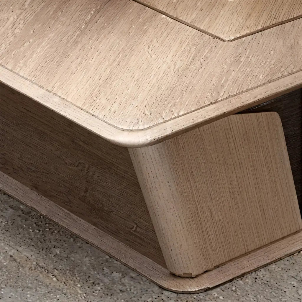 Cognac · Executive Desk w/ Mobile Storage