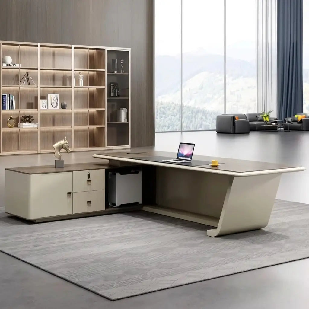 Mantell · Modern L-Shaped Executive Desk