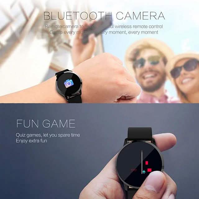 Montre connectée IMOSI Q8 en acier inoxydable avec suivi d'activité BT