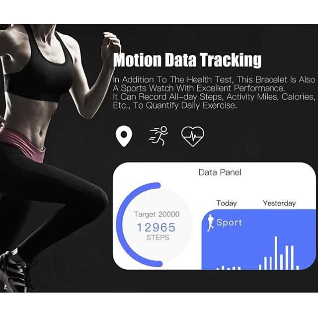 Montre connectée IMOSI Q8 en acier inoxydable avec suivi d'activité BT