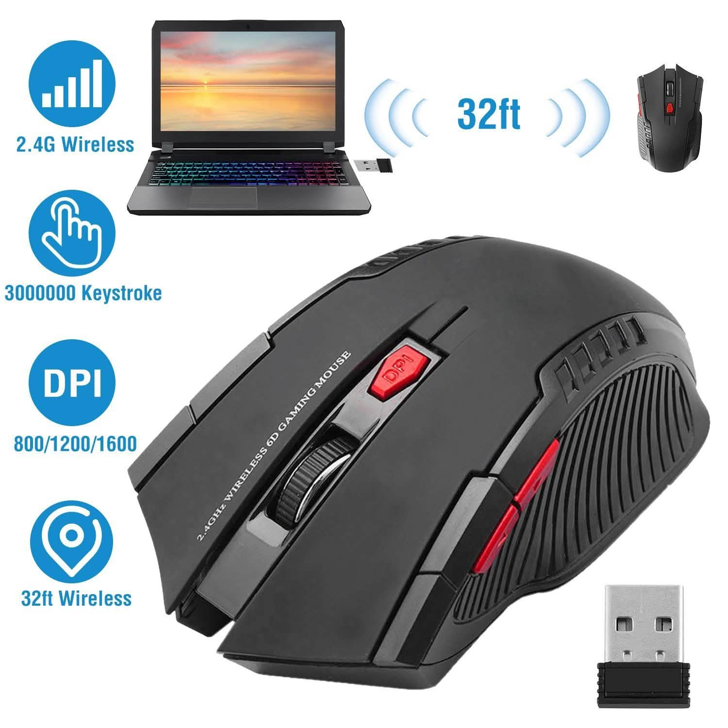 iMountek 2.4G ワイヤレスゲーミングマウス