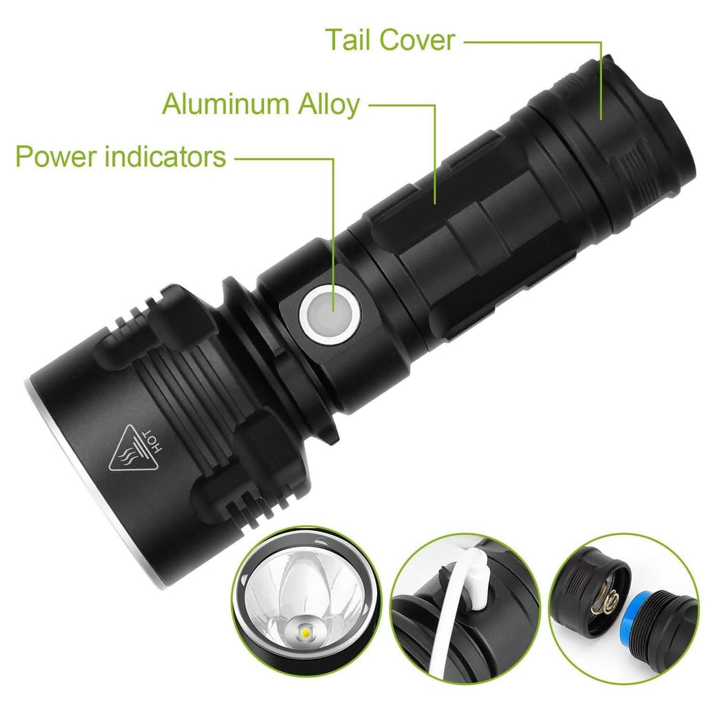 Lampe de poche LED iMounTEK avec 3 modes d'éclairage