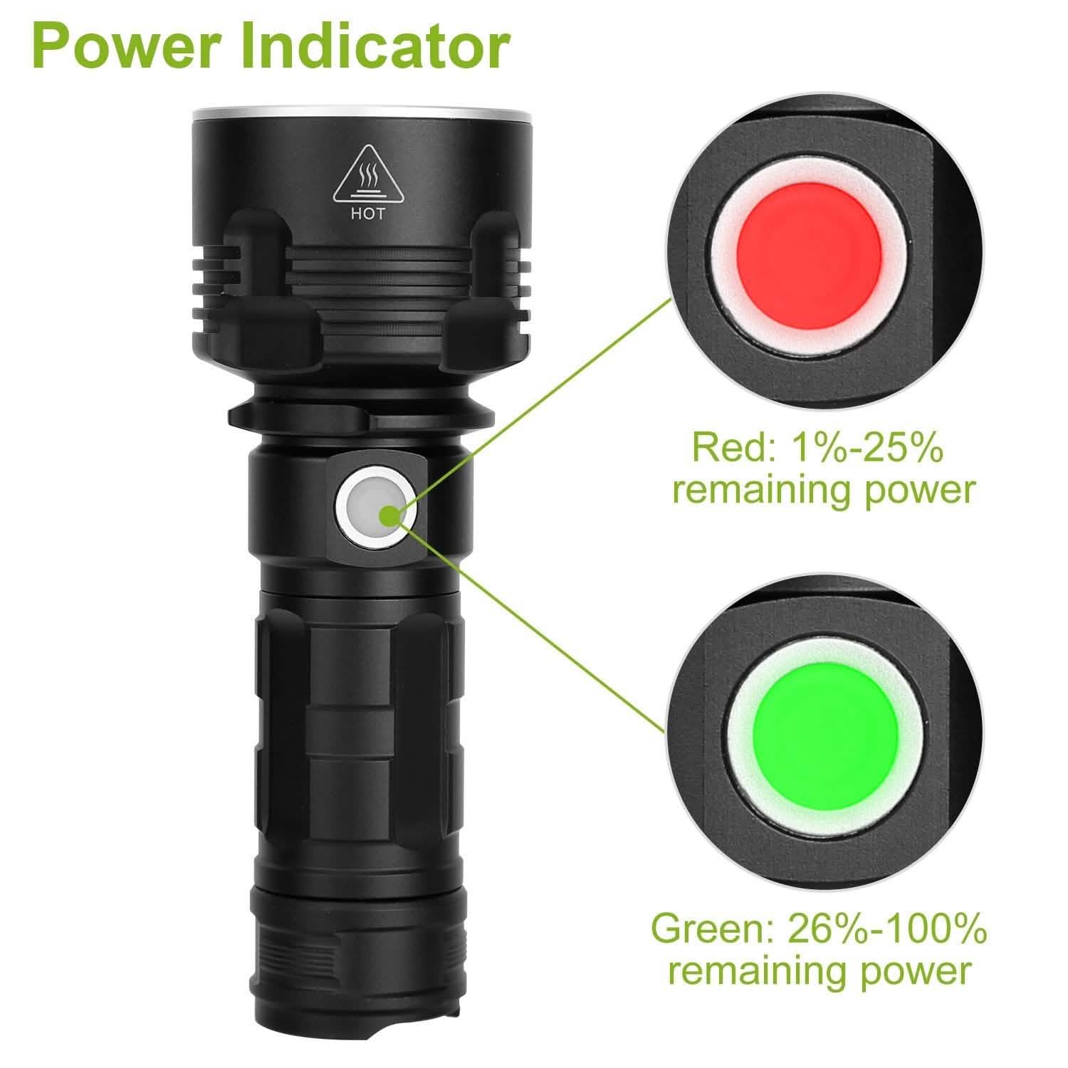 Lampe de poche LED iMounTEK avec 3 modes d'éclairage