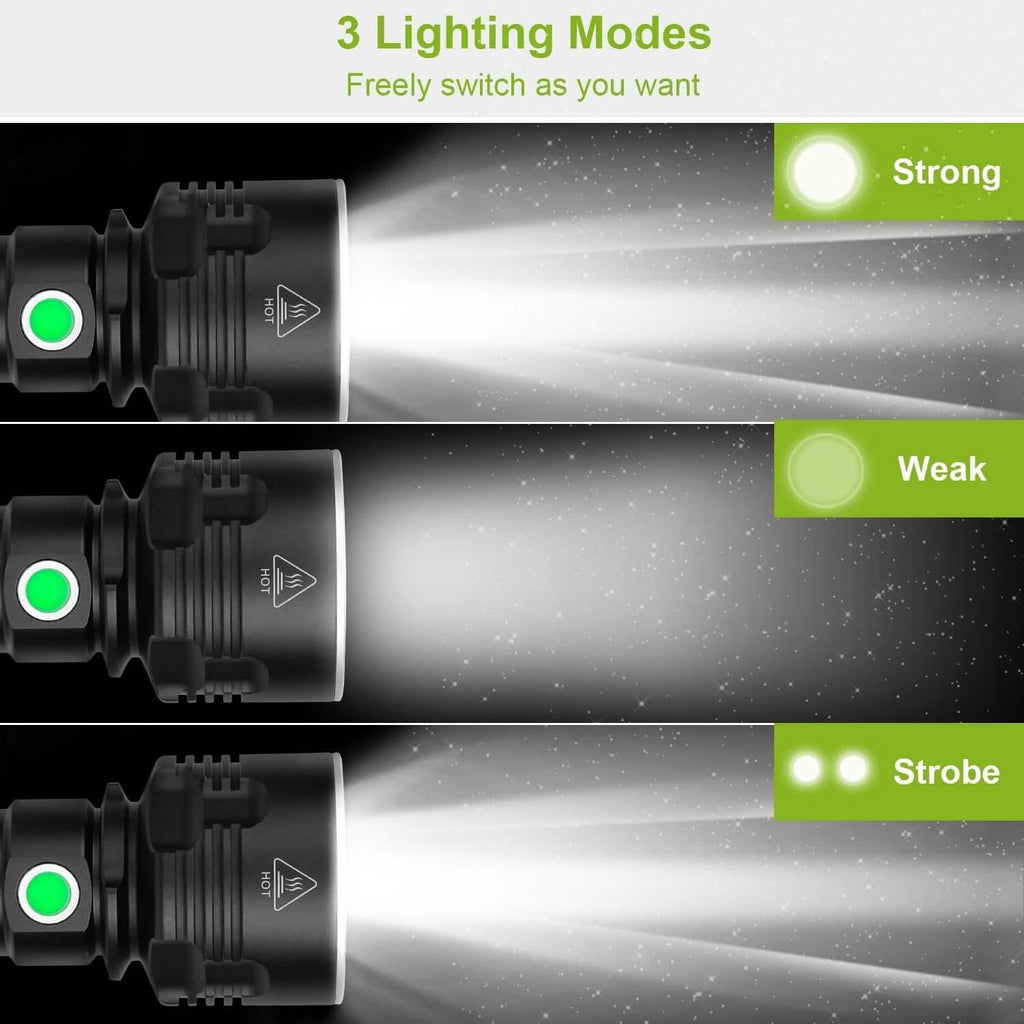 Lampe de poche LED iMounTEK avec 3 modes d'éclairage