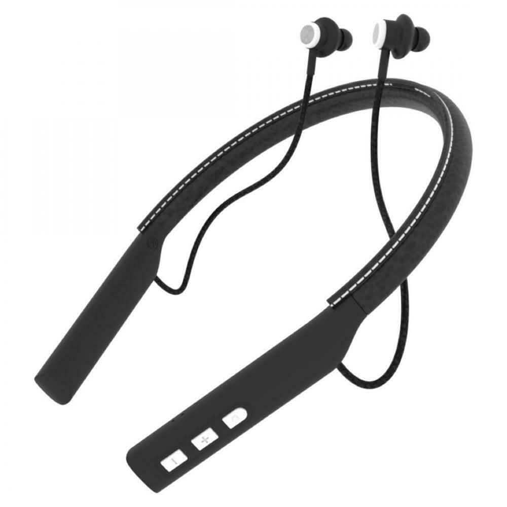 Écouteurs Stéréo Bluetooth en Cuir avec Tour de Cou IMPECCA EBN-500BT