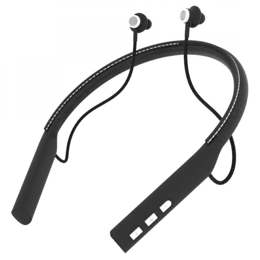 Écouteurs Stéréo Bluetooth en Cuir avec Tour de Cou IMPECCA EBN-500BT