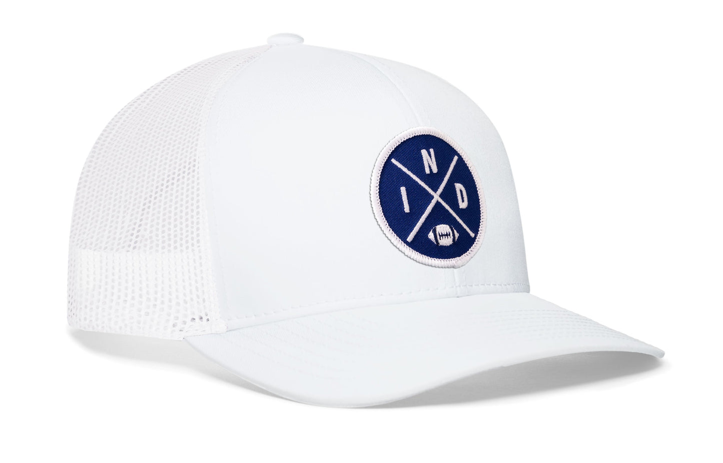 Indianapolis Football Trucker Hat  |  IND X Snapback