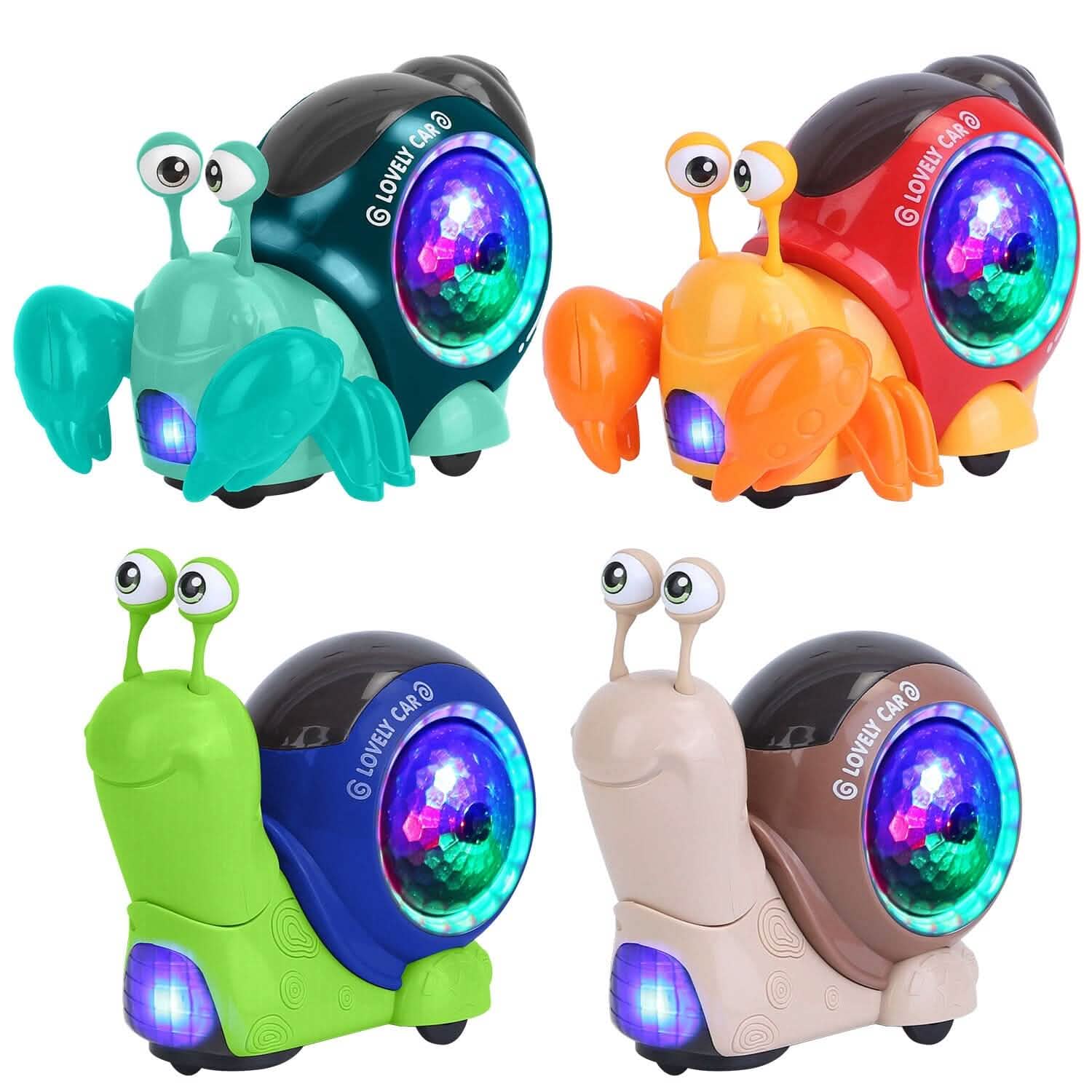 Jouet interactif pour bébé à évitement automatique d'obstacles avec musique