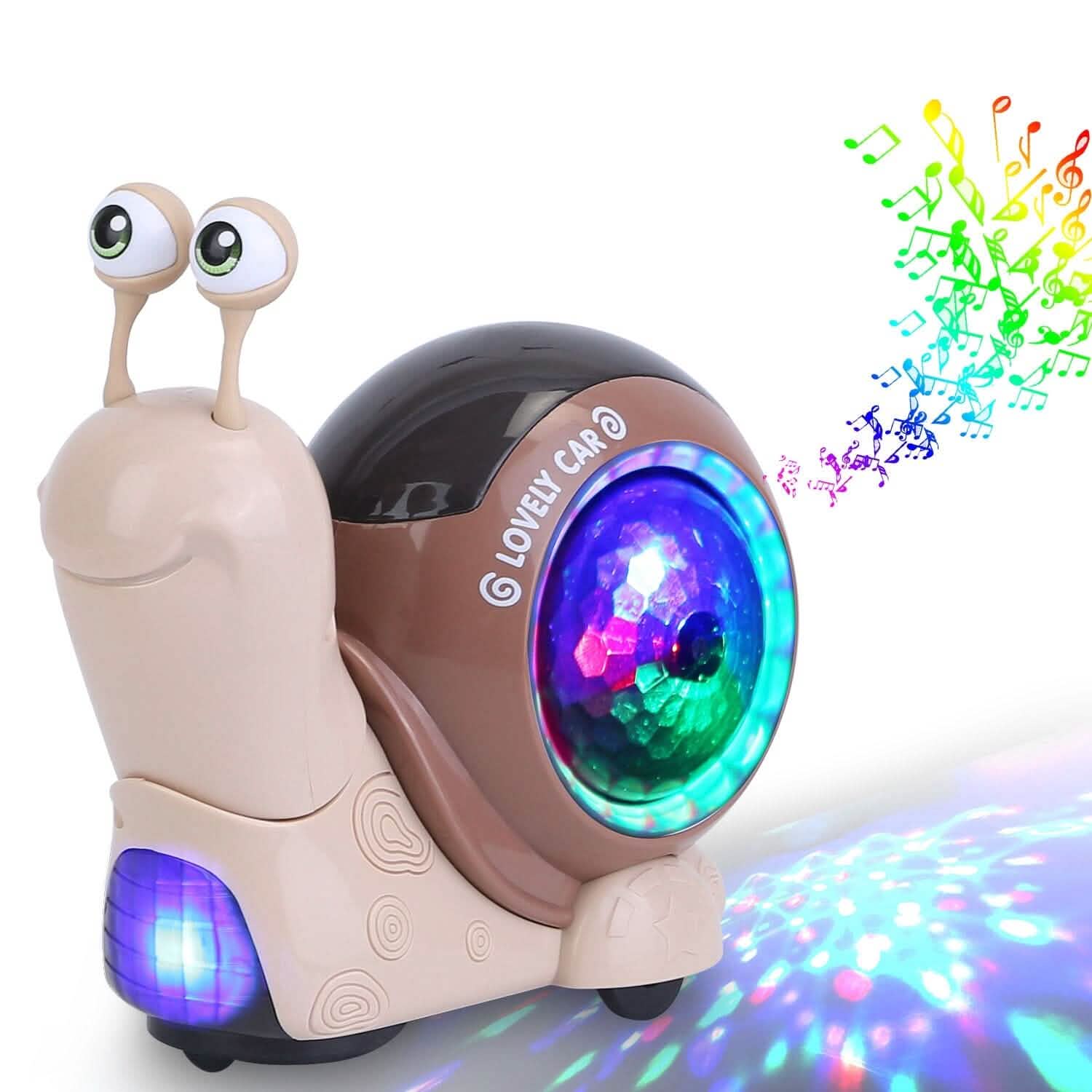 Jouet interactif pour bébé à évitement automatique d'obstacles avec musique