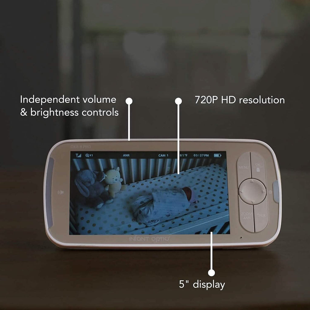 Infant Optics DXR-8 PRO ベビーモニター 5インチスクリーン HD 720p（リファービッシュ品）