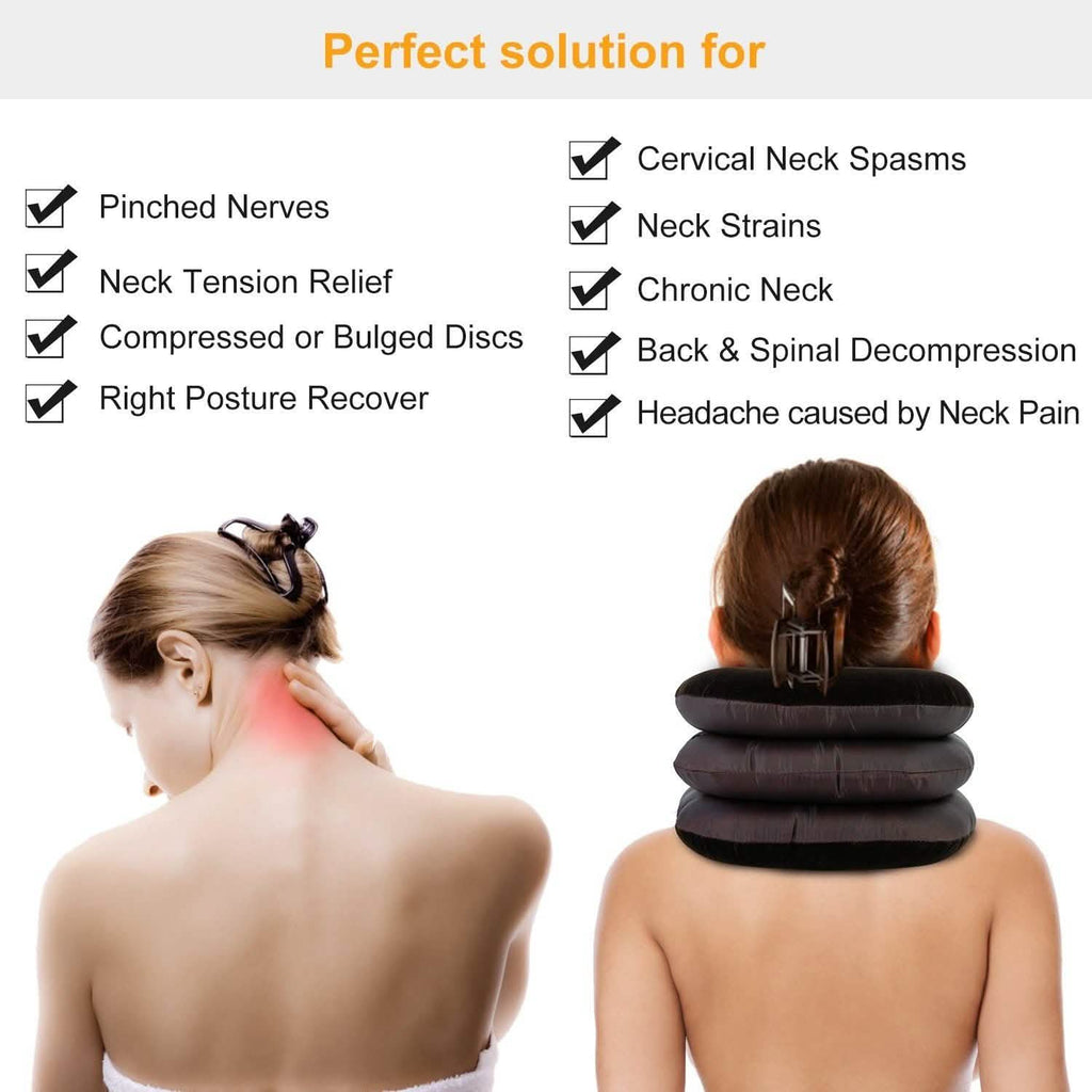 Inflatable Cervical Neck Traction Pillow