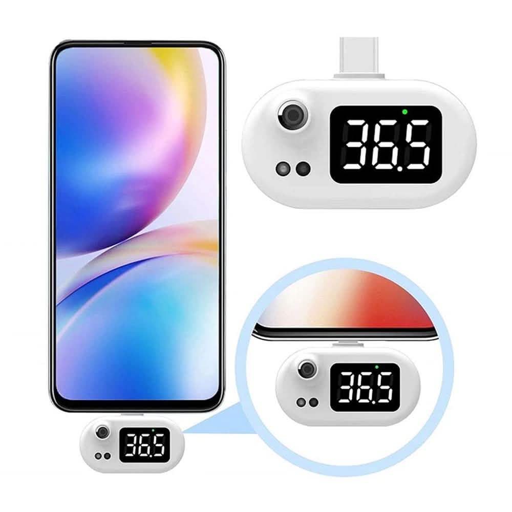 Infrared Thermometer for Apple Lightning or Android USB-C