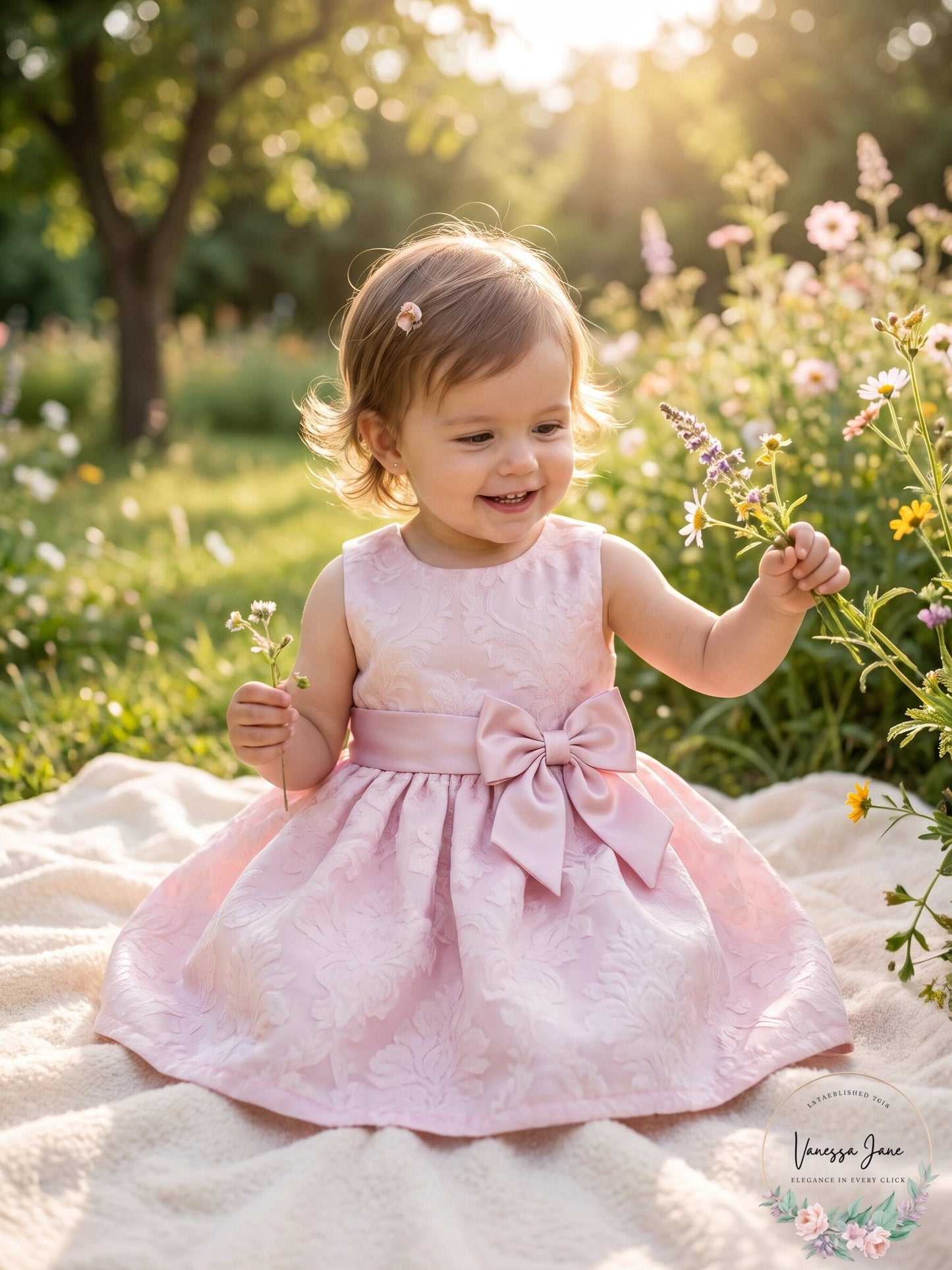 Good Lad Toddler Girls Burnout Gauze Satin Dress, Size 4T