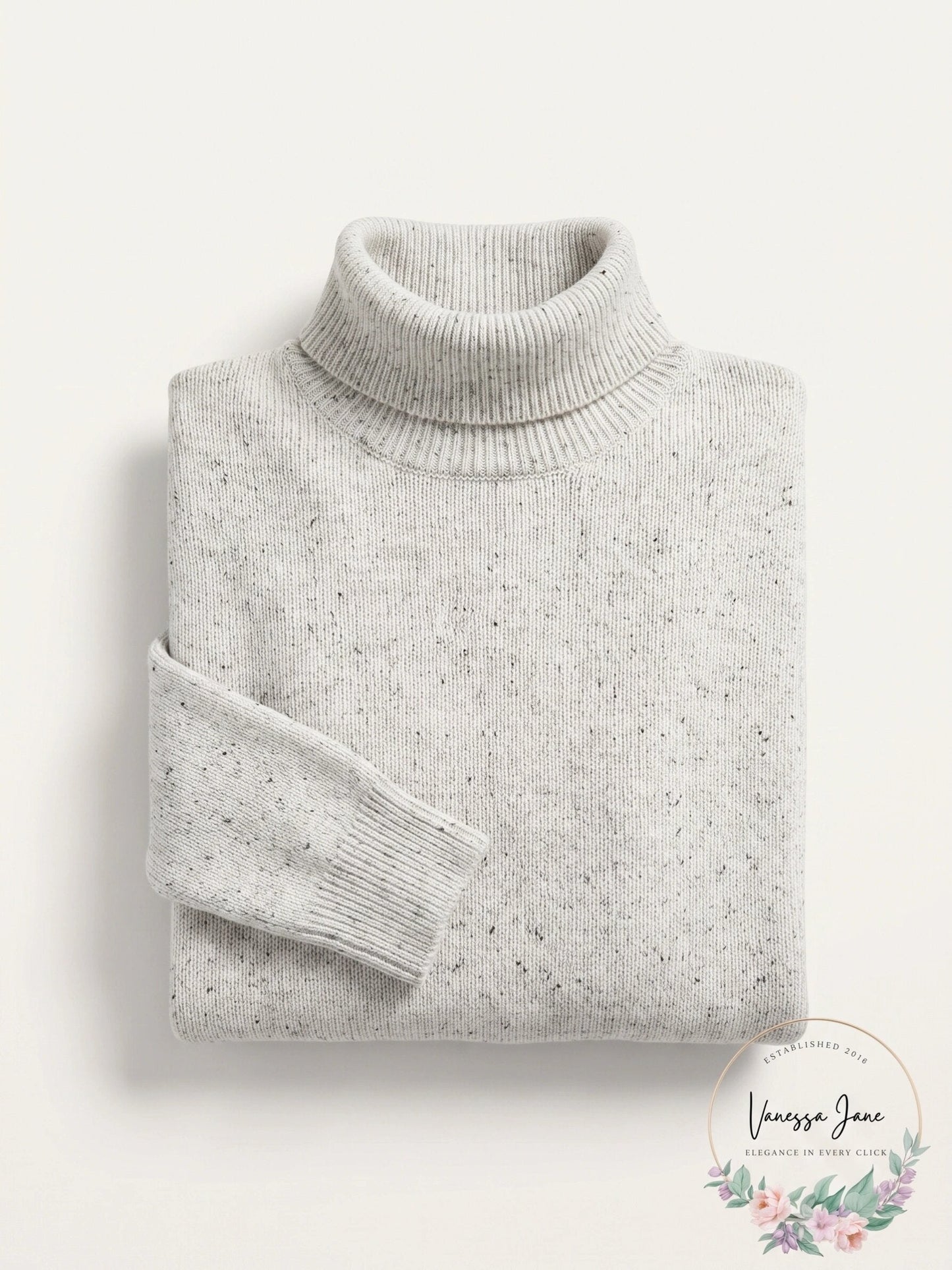 Charter Club Pure Cashmere Turtleneck Sweater, Ice Grey Heather, Size S