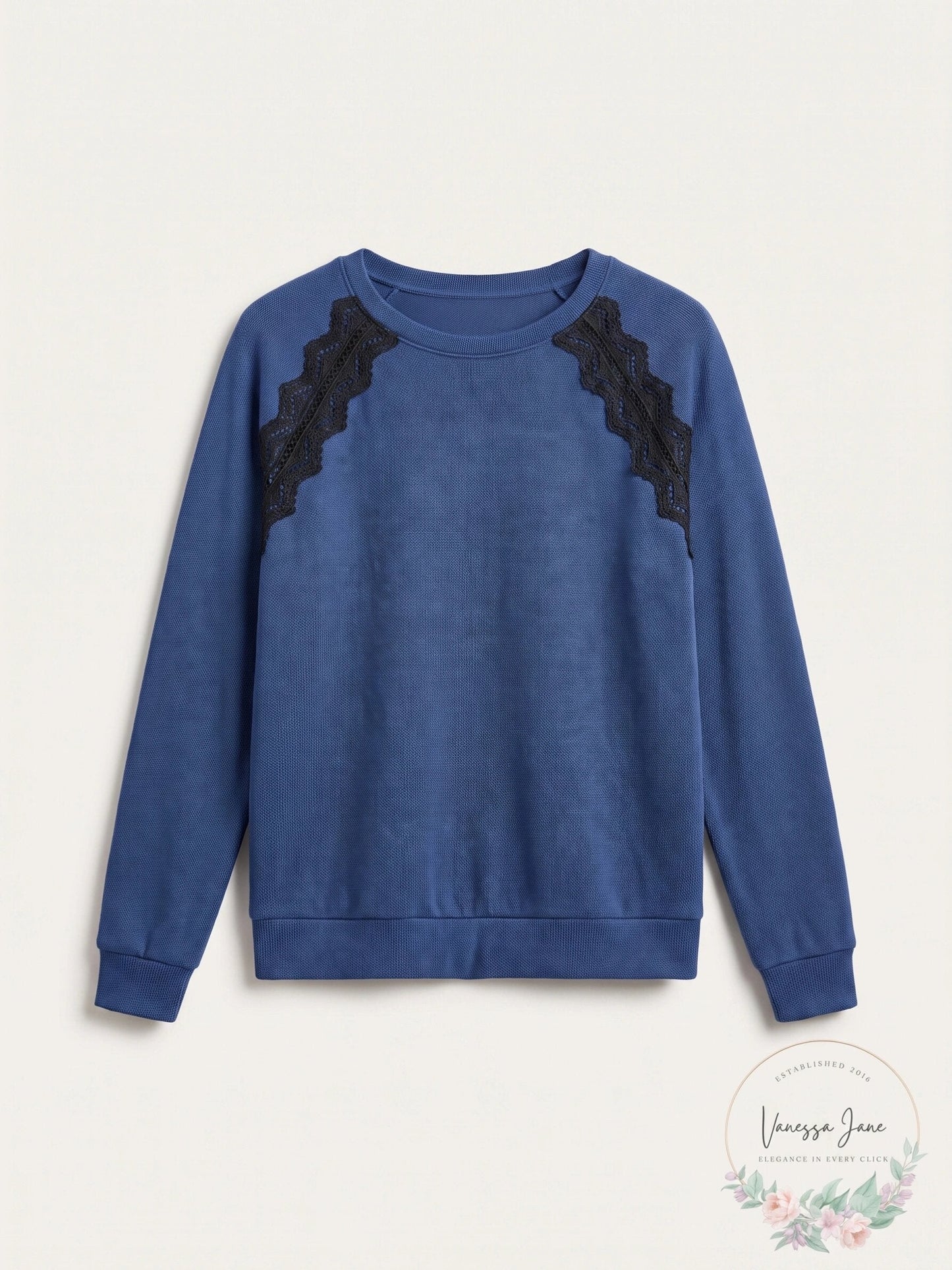 Ultra Flirt by Ikeddi Juniors Lace-Trimmed Pullover Sweater