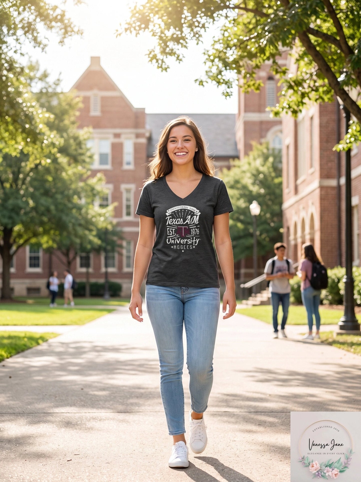 Levelwear NCAA Texas AM Aggies Women Anthem Entice Ladies Tee, Small