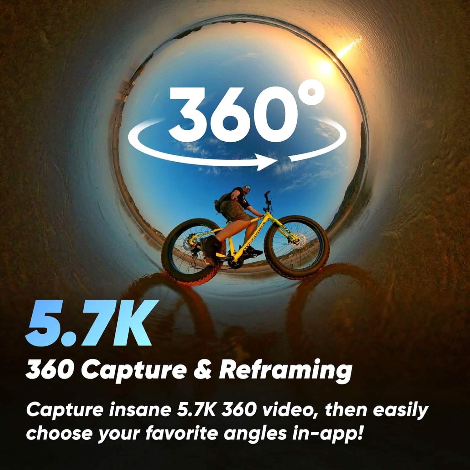 Kit Vlog Insta360 X3 64 Go - Caméra d'action 360 avec 360 5,7K, caméra mono-objectif 4K, étanche (Reconditionné)