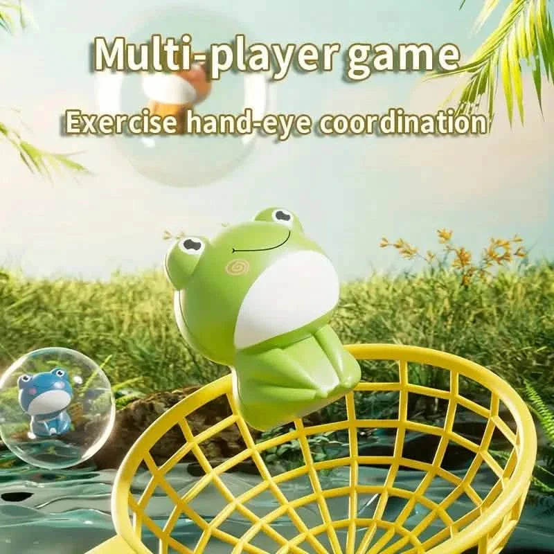 Interactive Electric Bouncing Frog Turntable Toy - Educational Desktop Game for Boys & Girls