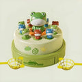 Interactive Electric Bouncing Frog Turntable Toy - Educational Desktop Game for Boys & Girls
