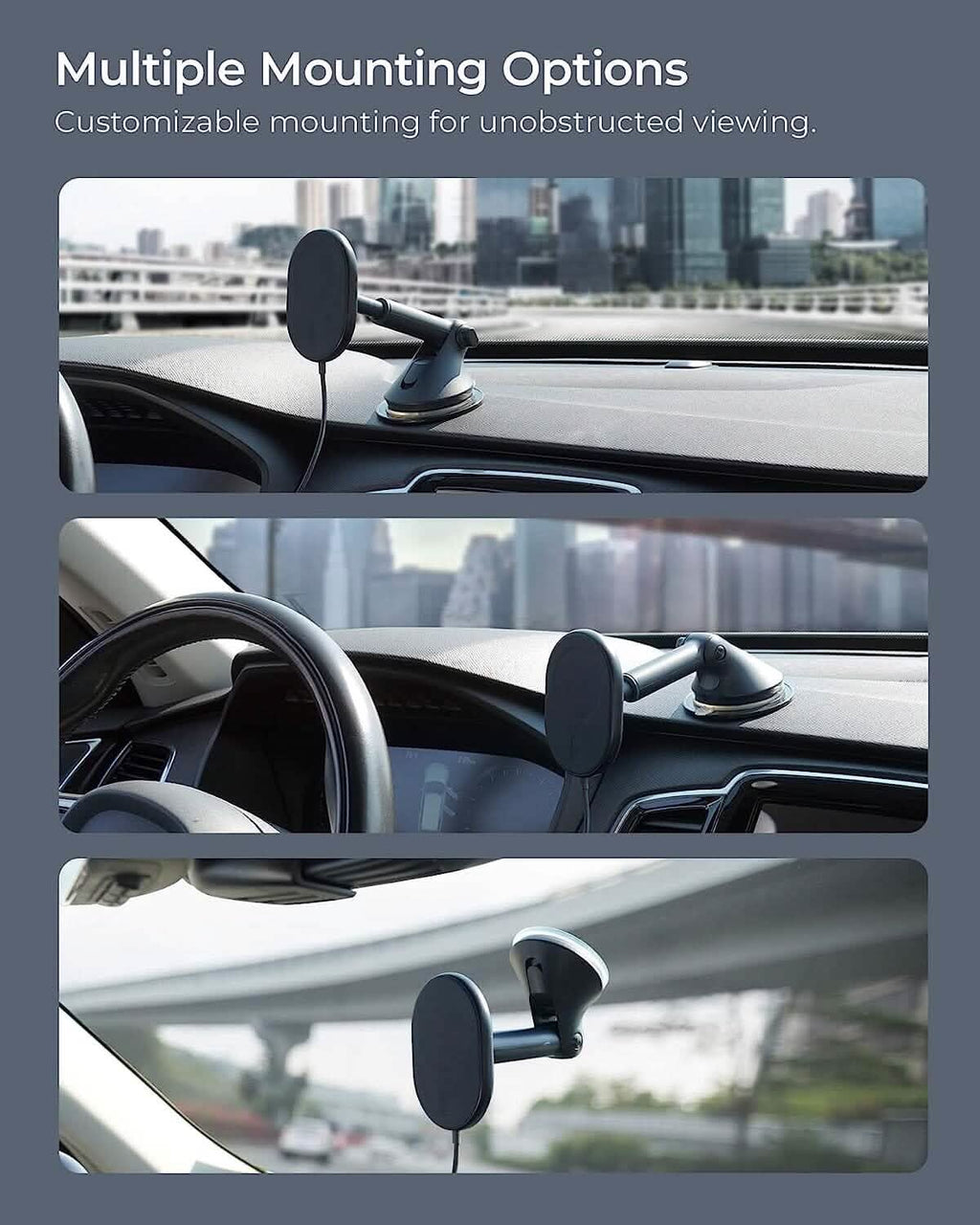 iOttie Velox MagSafe Compatible Magnetic Wireless Dashboard