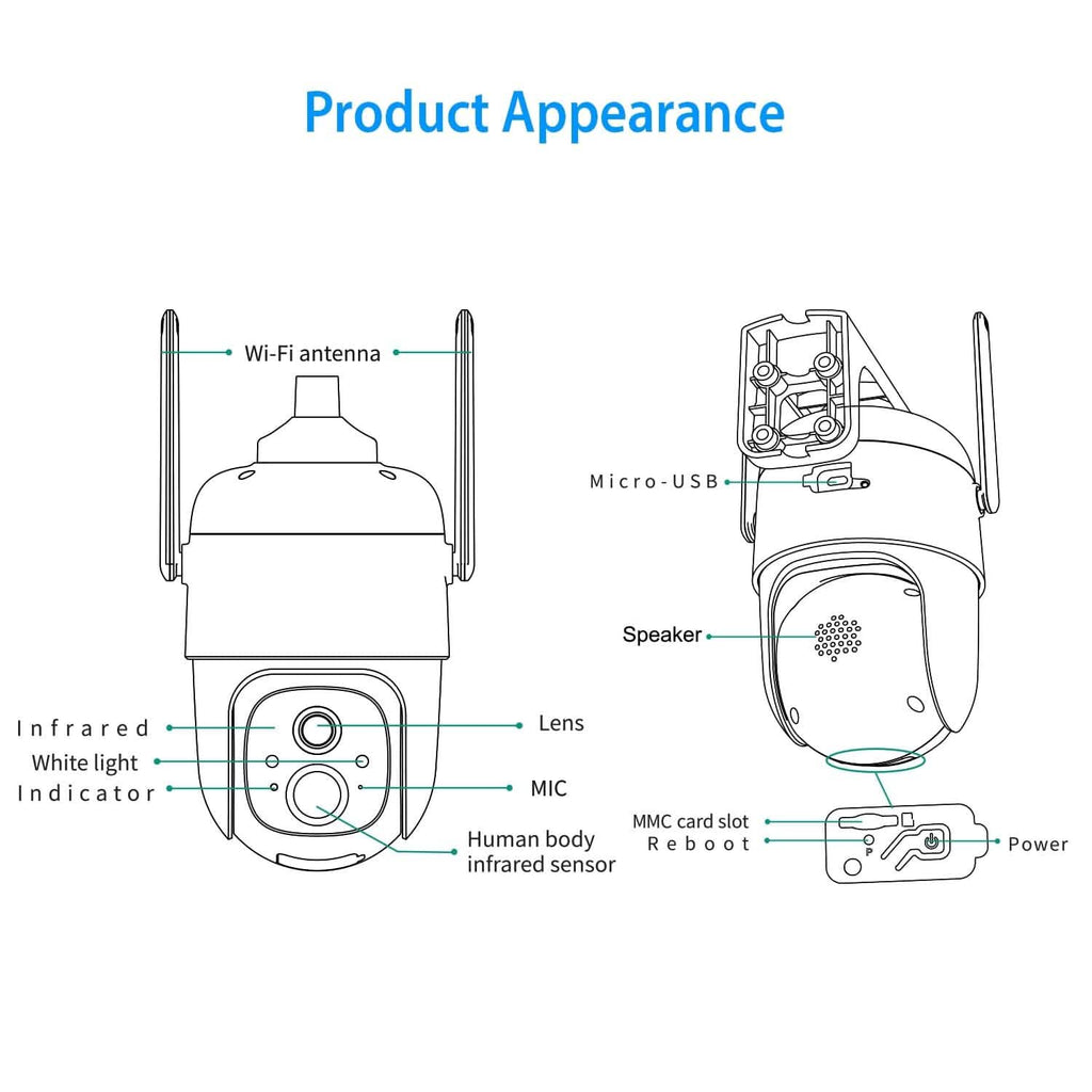 IP65 Solar Wireless Security Camera