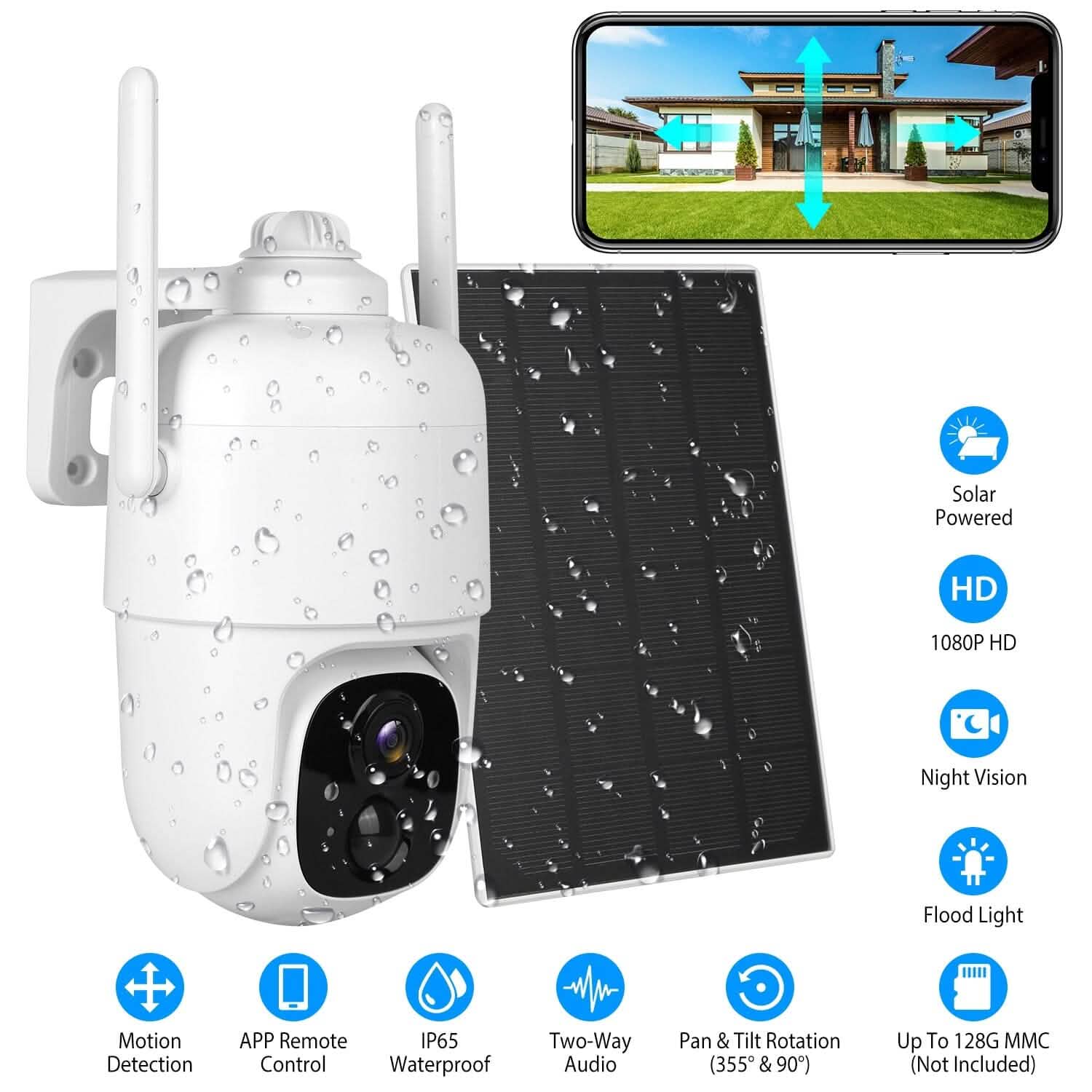 IP65 Solar Wireless Security Camera