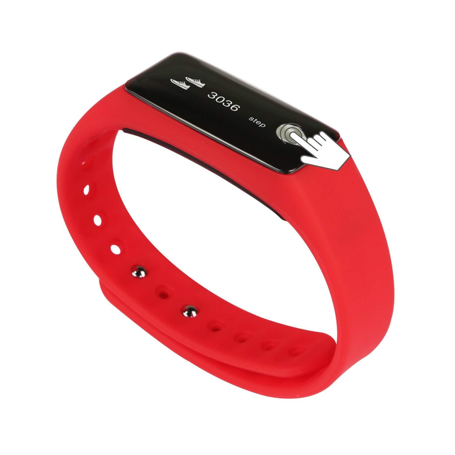Montre connectée de sport IP67 avec cardiofréquencemètre et podomètre