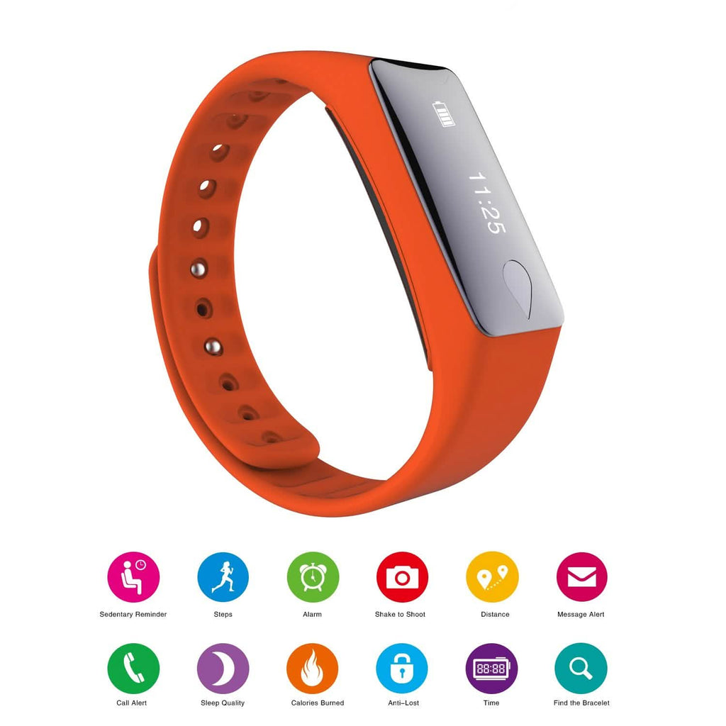 Montre connectée de sport IP67 avec cardiofréquencemètre et podomètre