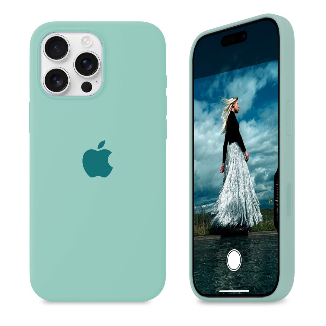 iPhone Silicone Case (Ice Sea Blue)