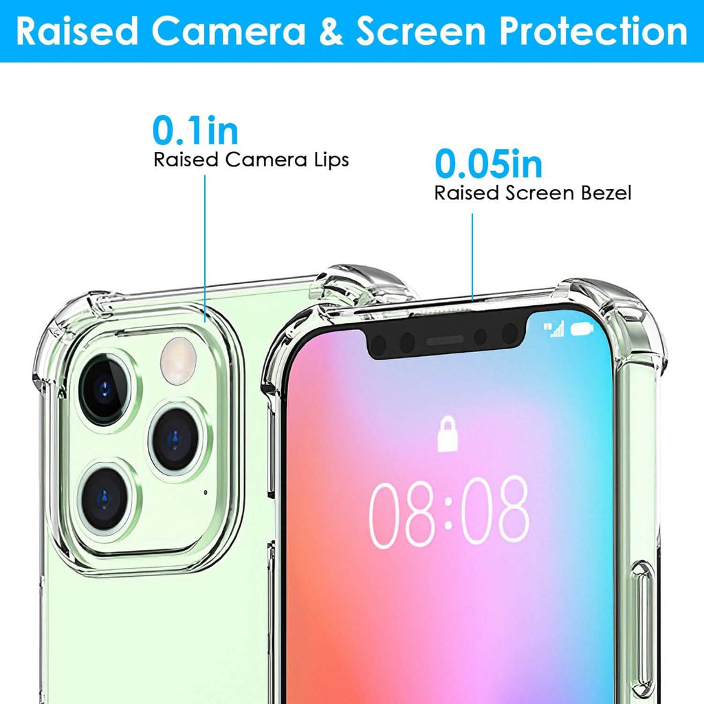 iPhone用耐衝撃クリアスマホケース ソフトTPU