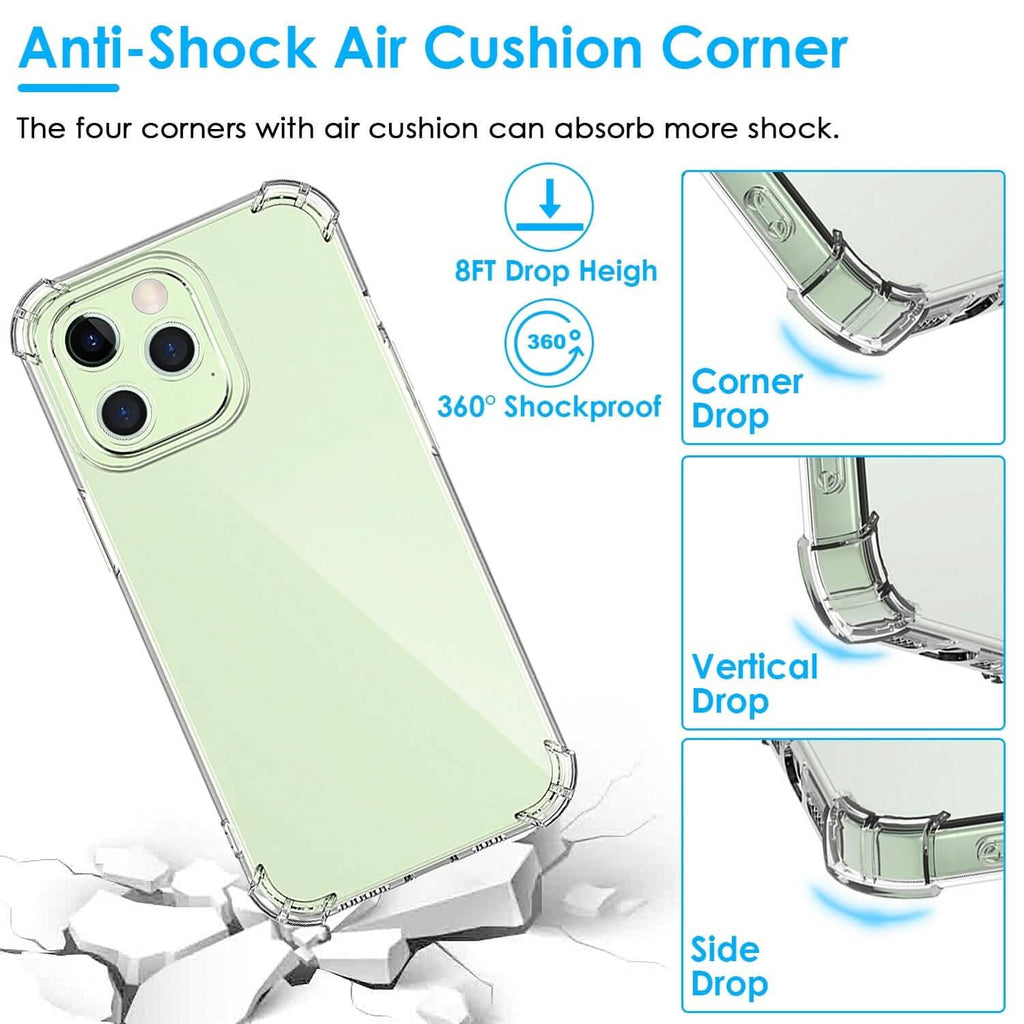 iPhone用耐衝撃クリアスマホケース ソフトTPU