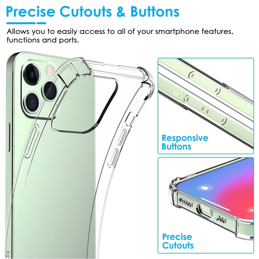 iPhone用耐衝撃クリアスマホケース ソフトTPU