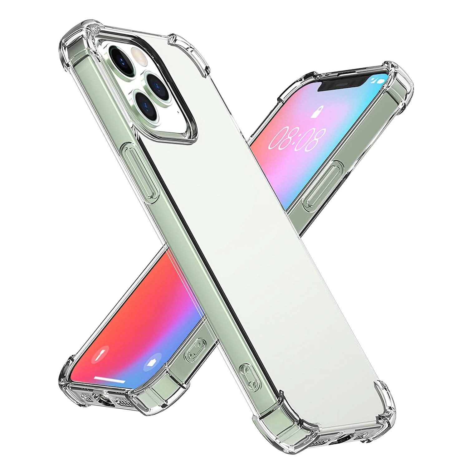 iPhone用耐衝撃クリアスマホケース ソフトTPU