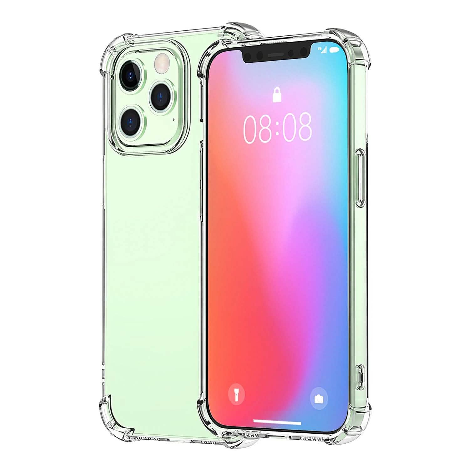 iPhone用耐衝撃クリアスマホケース ソフトTPU