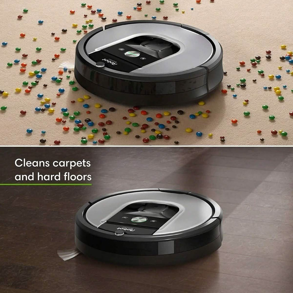 Robot aspirateur iRobot Roomba 960 - Connecté au Wi-Fi, cartographie, fonctionne avec Alexa (Reconditionné)