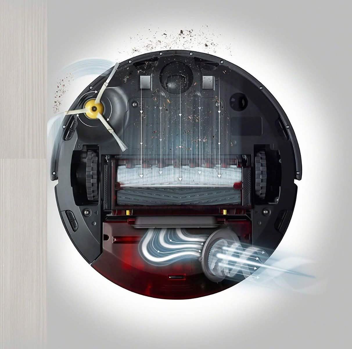 Robot aspirateur iRobot Roomba 960 - Connecté au Wi-Fi, cartographie, fonctionne avec Alexa (Reconditionné)