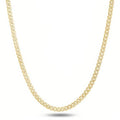 Italian 14K Yellow Gold Curb Link Chain Necklace