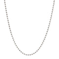 Collier Chaîne en Perles Taillées Diamant en Argent Sterling Italien