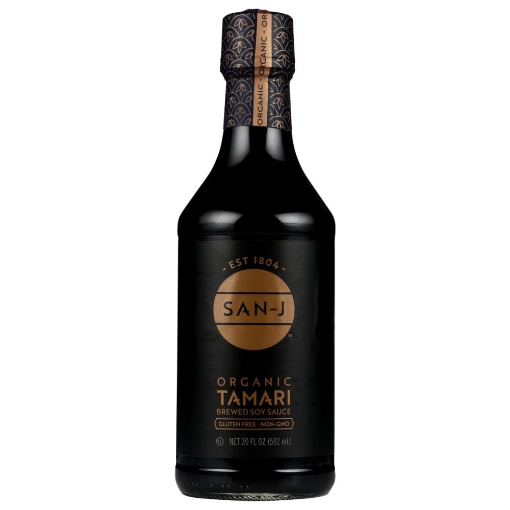 SAN J: Organic Tamari Soy Sauce Gluten Free, 20 oz