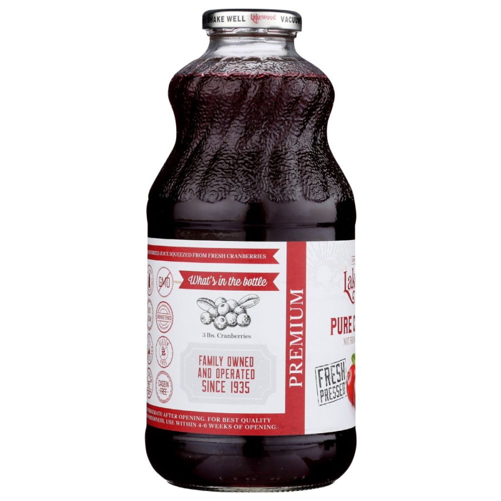 LAKEWOOD: Premium Pure Cranberry Juice, 32 fo