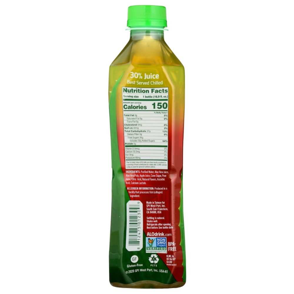 ALO: Crisp Aloe Vera Juice Drink, 16.9 fo