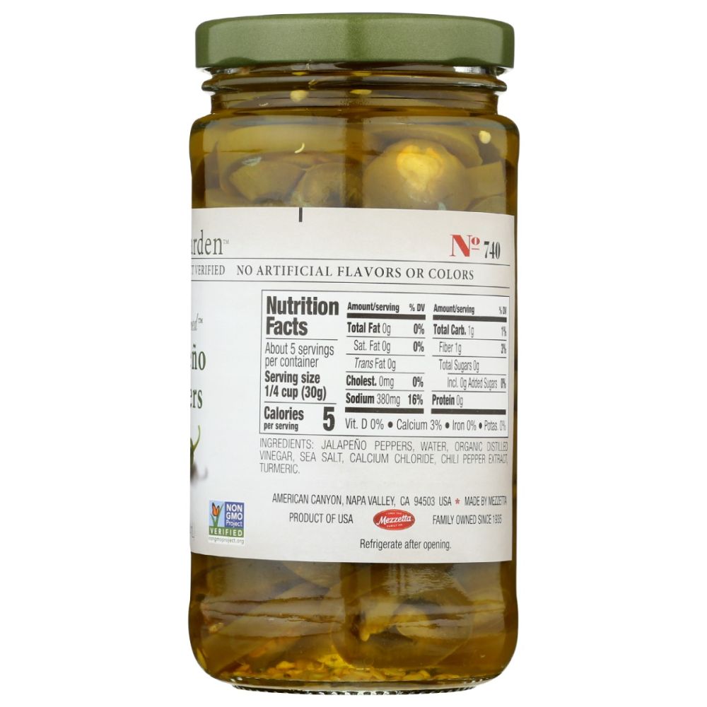 JEFFS GARDEN: Sliced Tamed Jalapeno Peppers, 12 oz