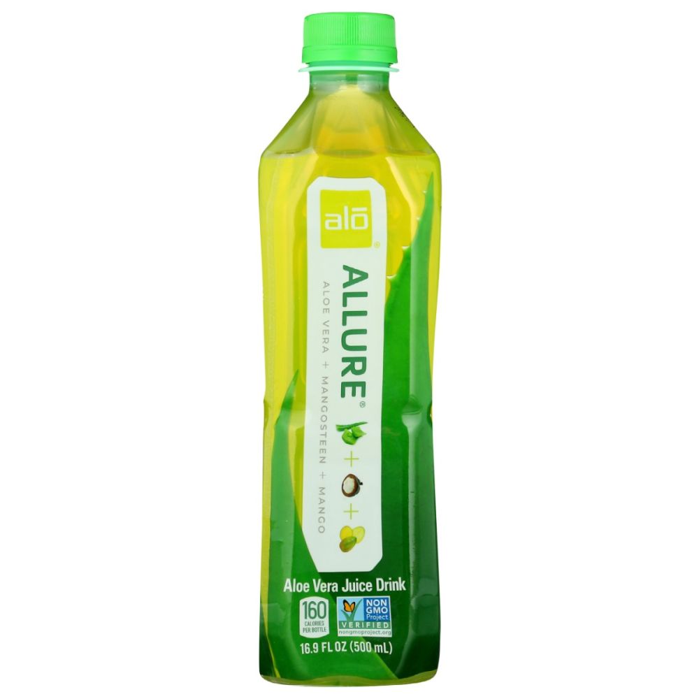 ALO: Allure Aloe Vera Mangosteen Mango Juice Drink, 16.9 fo
