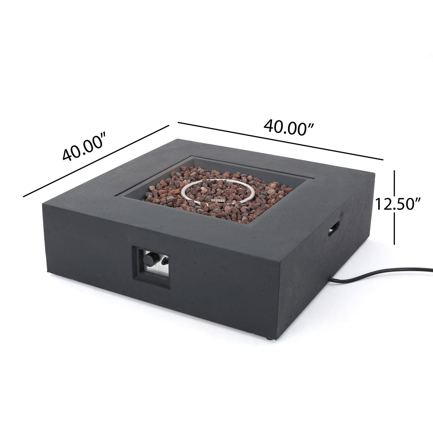 50,000 BTU Square MGO Fire Table (Tank Cover not Included)