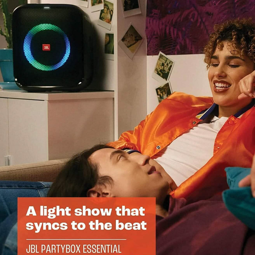 JBL Partybox Encore Essential 100W Sound Built-in Dynamic Light Show Splash Proof