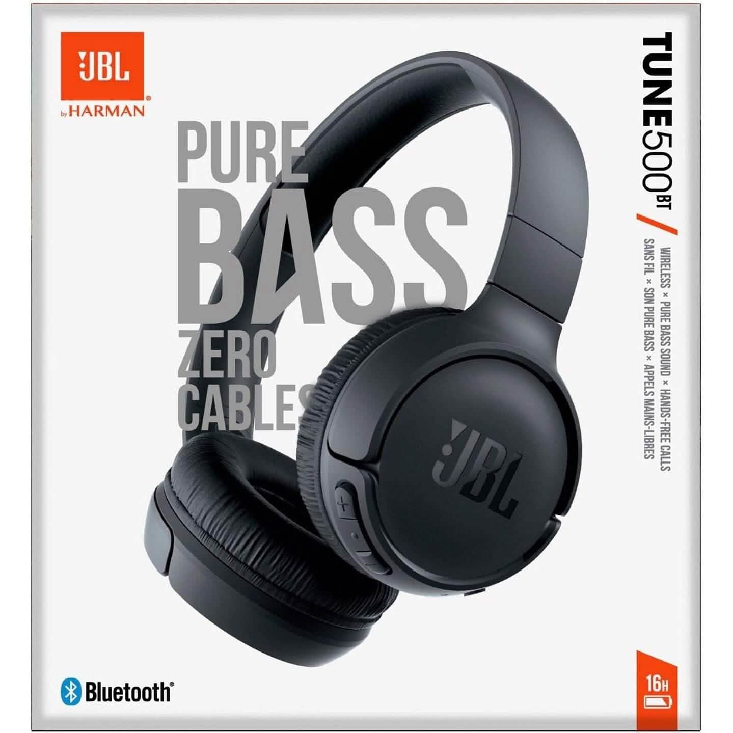 JBL TUNE 500BT - オンイヤー ワイヤレス Bluetooth ヘッドホン（リファービッシュ品）
