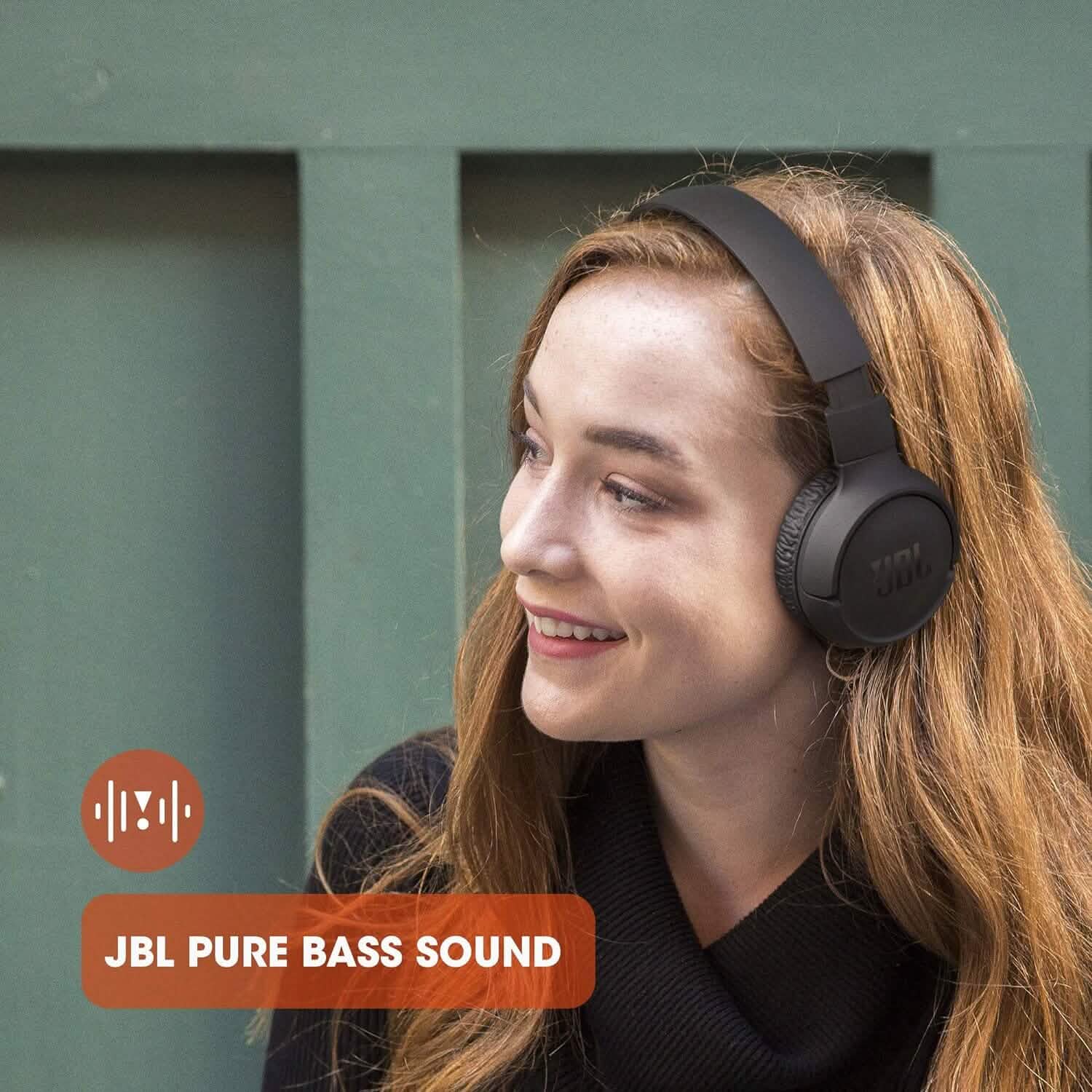 JBL Tune 510BT : Casque sans fil supra-auriculaire avec son Purebass - Noir (Reconditionné)