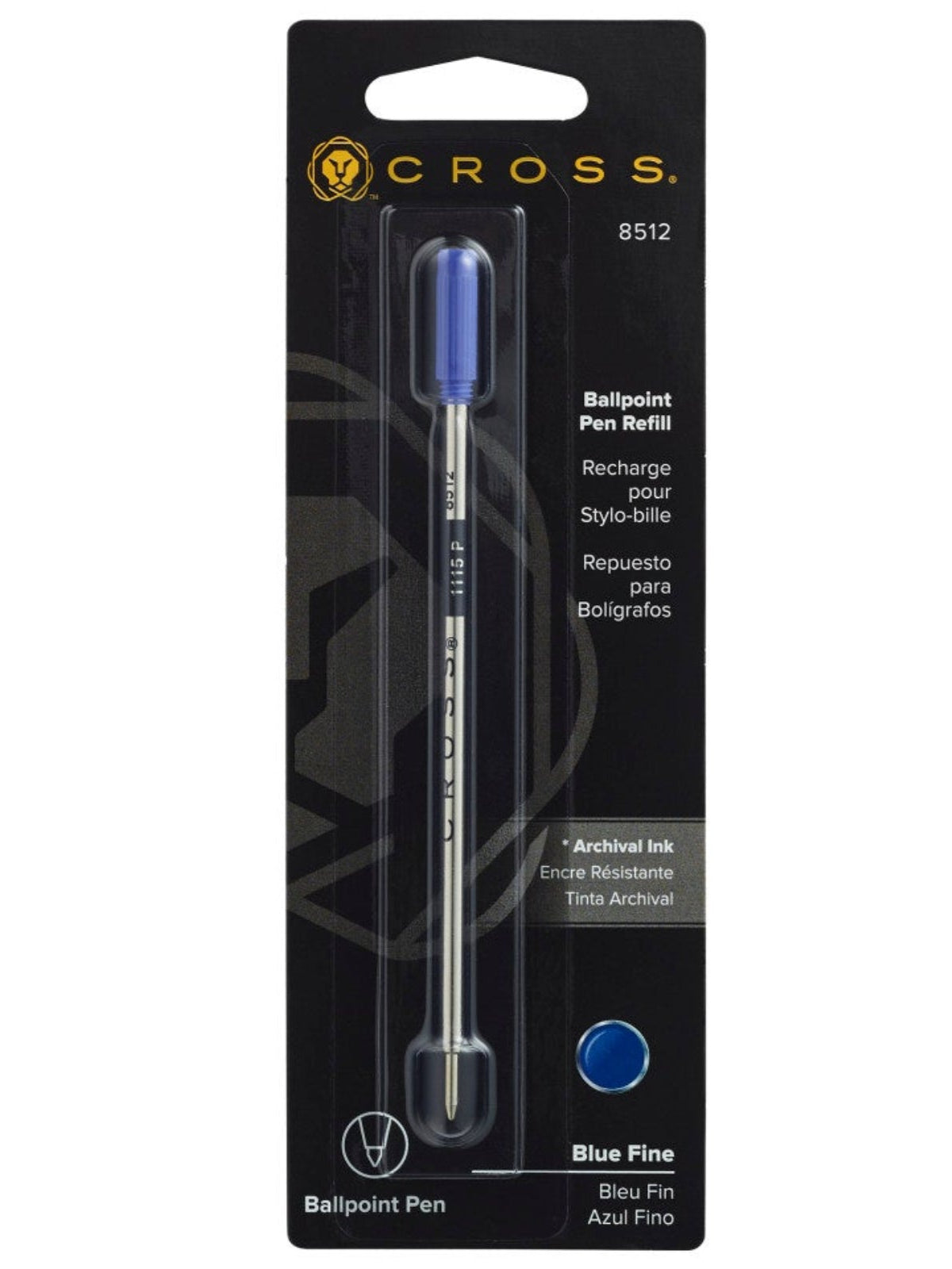 Ballpoint Pen Refill - Blue - Fine - Single Pack