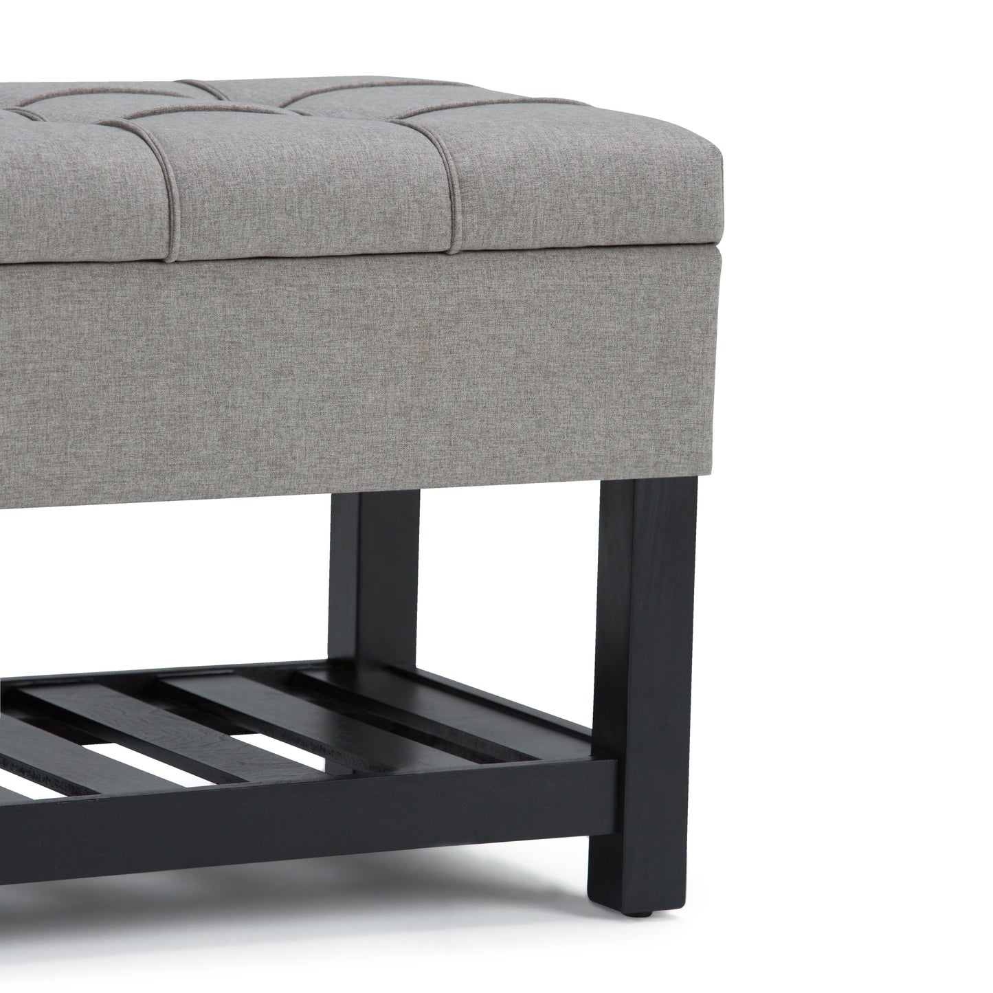 Saxon Storage Ottoman Bench - Dove