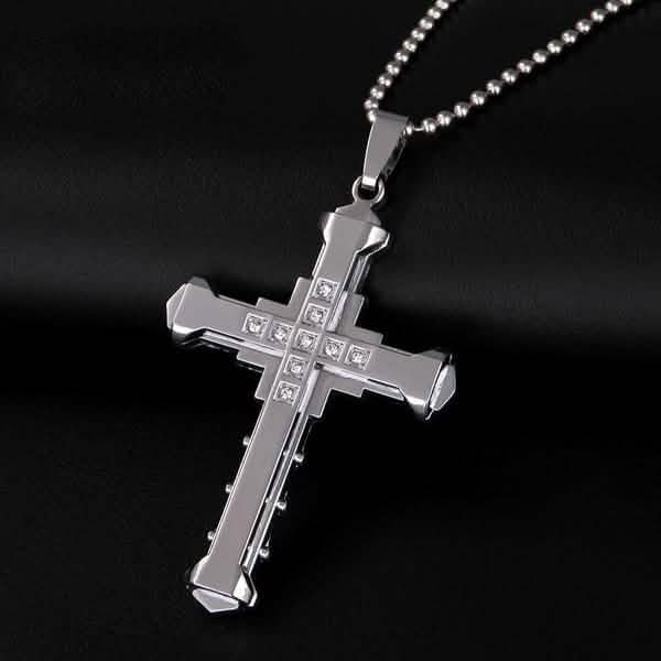 Jesus Cross Pendant Necklace Jewelry